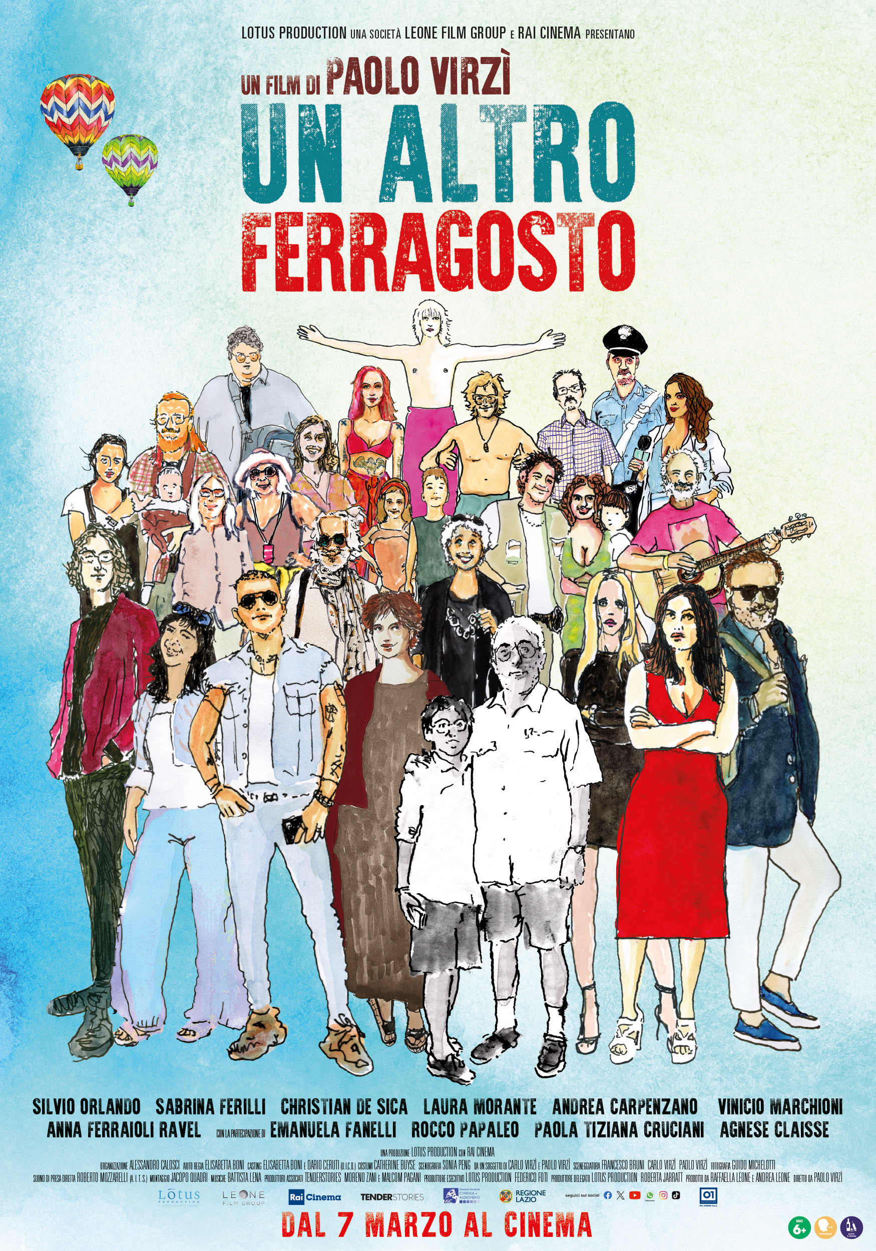 Un altro Ferragosto, il nuovo film di Paolo Virzì al cinema dal 7 marzo, rilasciato il Poster ufficiale