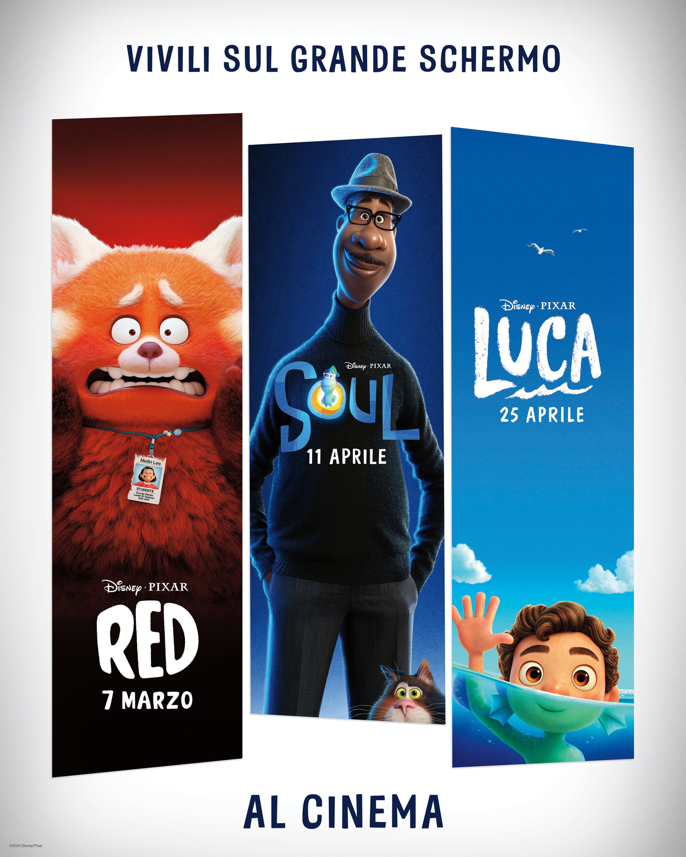 Red, Soul e Luca, i film Disney e Pixar per la prima volta al cinema a marzo e aprile