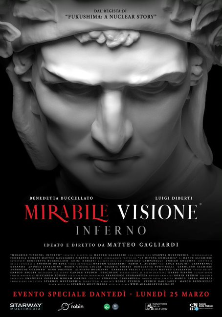 Mirabile Visione: Inferno, di Matteo Gagliardi, evento speciale al cinema per il Dantedì il 25 marzo