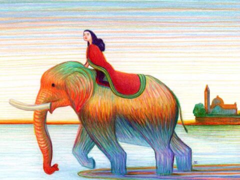 Venezia 81, un elefante in Laguna nell'immagine del manifesto ufficiale