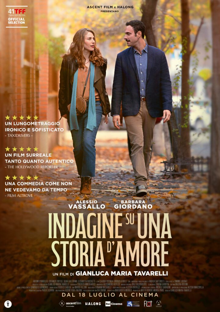 Da giovedì in sala Indagine su una storia d'amore di Gianluca Maria Tavarelli con Alessio Vassallo e Barbara Giordano