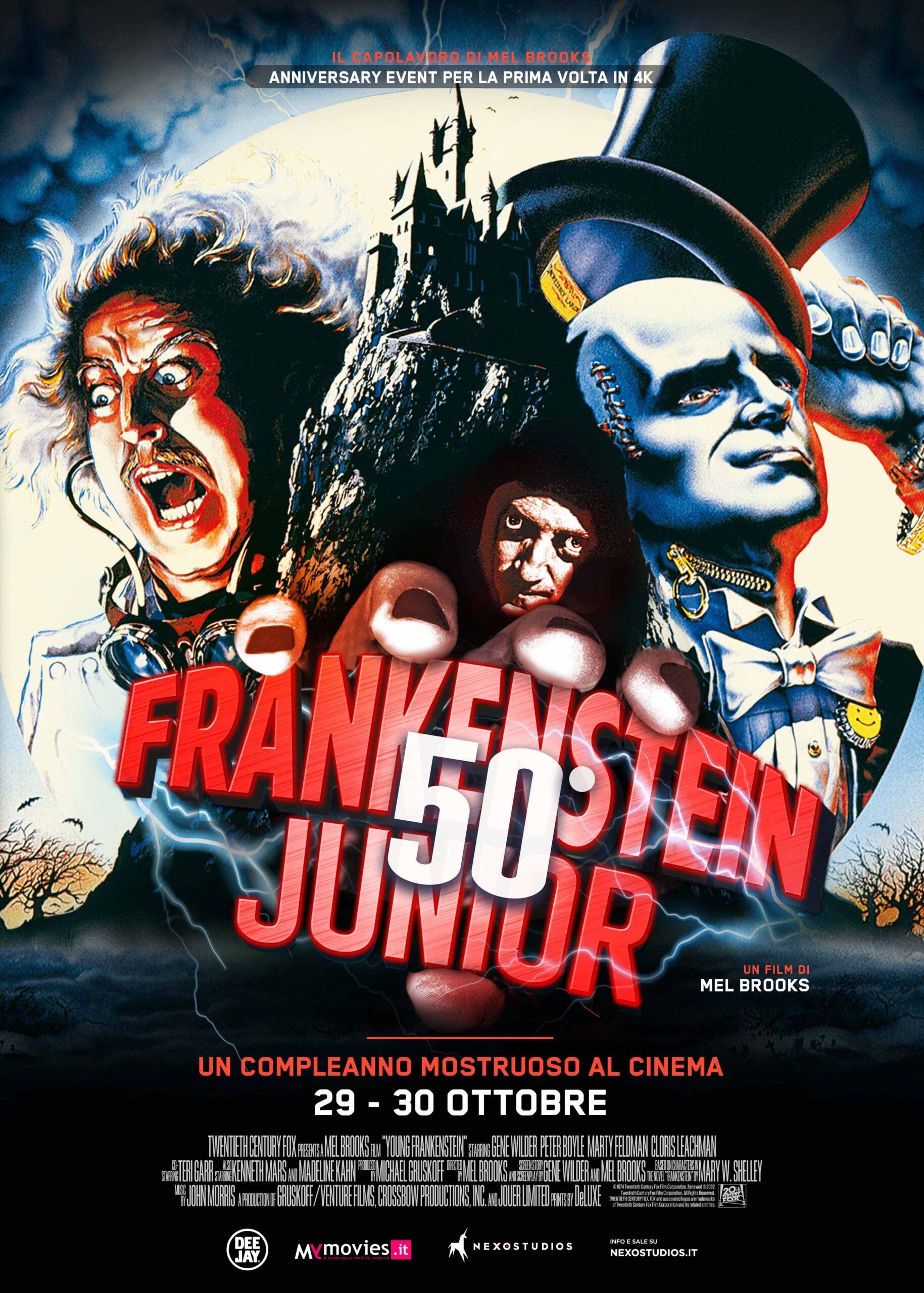 Buon compleanno Frankenstein Junior! Al cinema in 4K per il 50° anniversario, solo il 29 e 30 ottobre