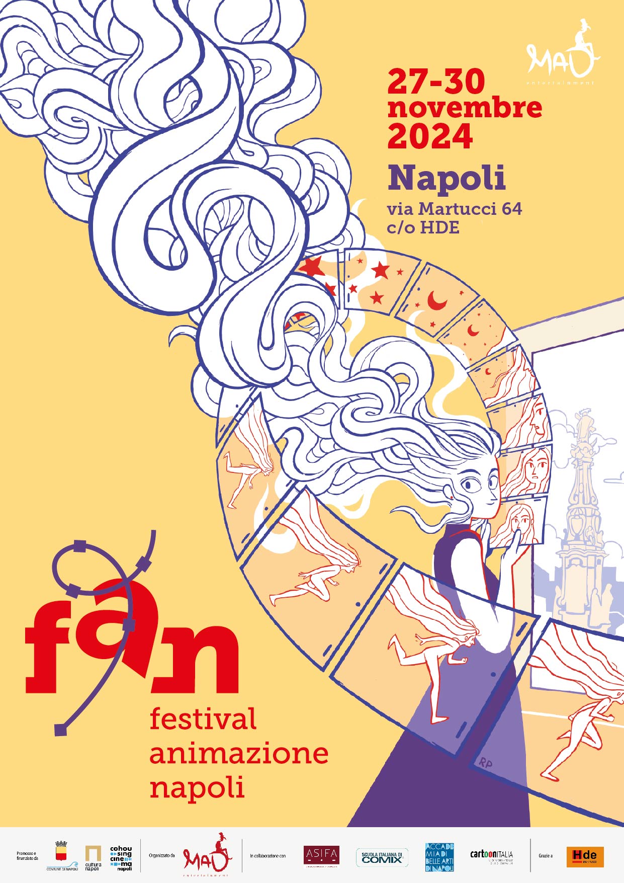 FAN - Festival Animazione Napoli prima edizione dal 27 al 30 novembre alla HDE Napoli