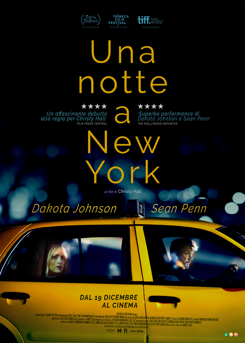 Sono stati appena rilasciati il poster e il trailer di Una notte a New York, con Dakota Johnson e Sean Penn, dal 19 dicembre in sala con Lucky Red