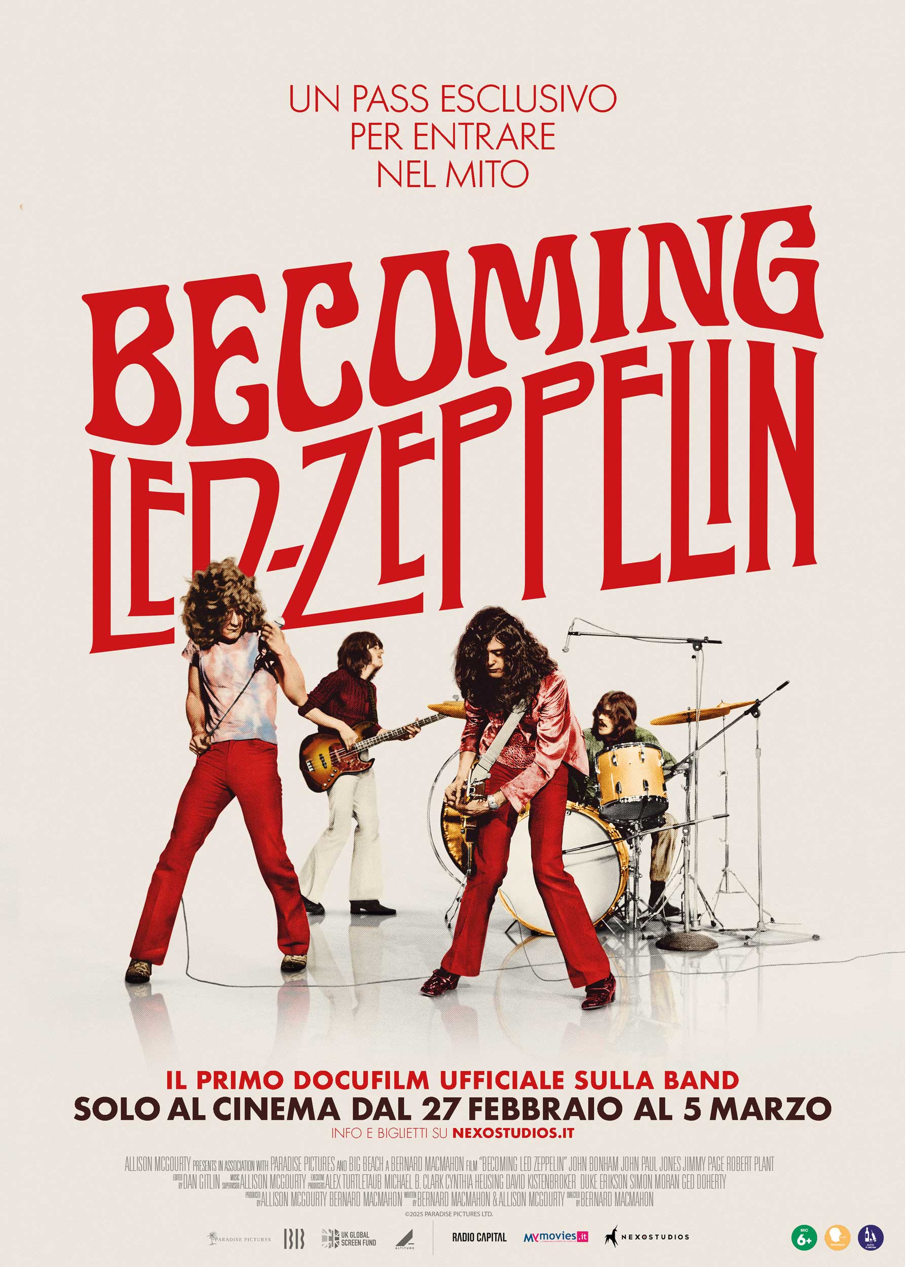 Becoming Led Zeppelin al cinema dal 27 febbraio al 5 marzo