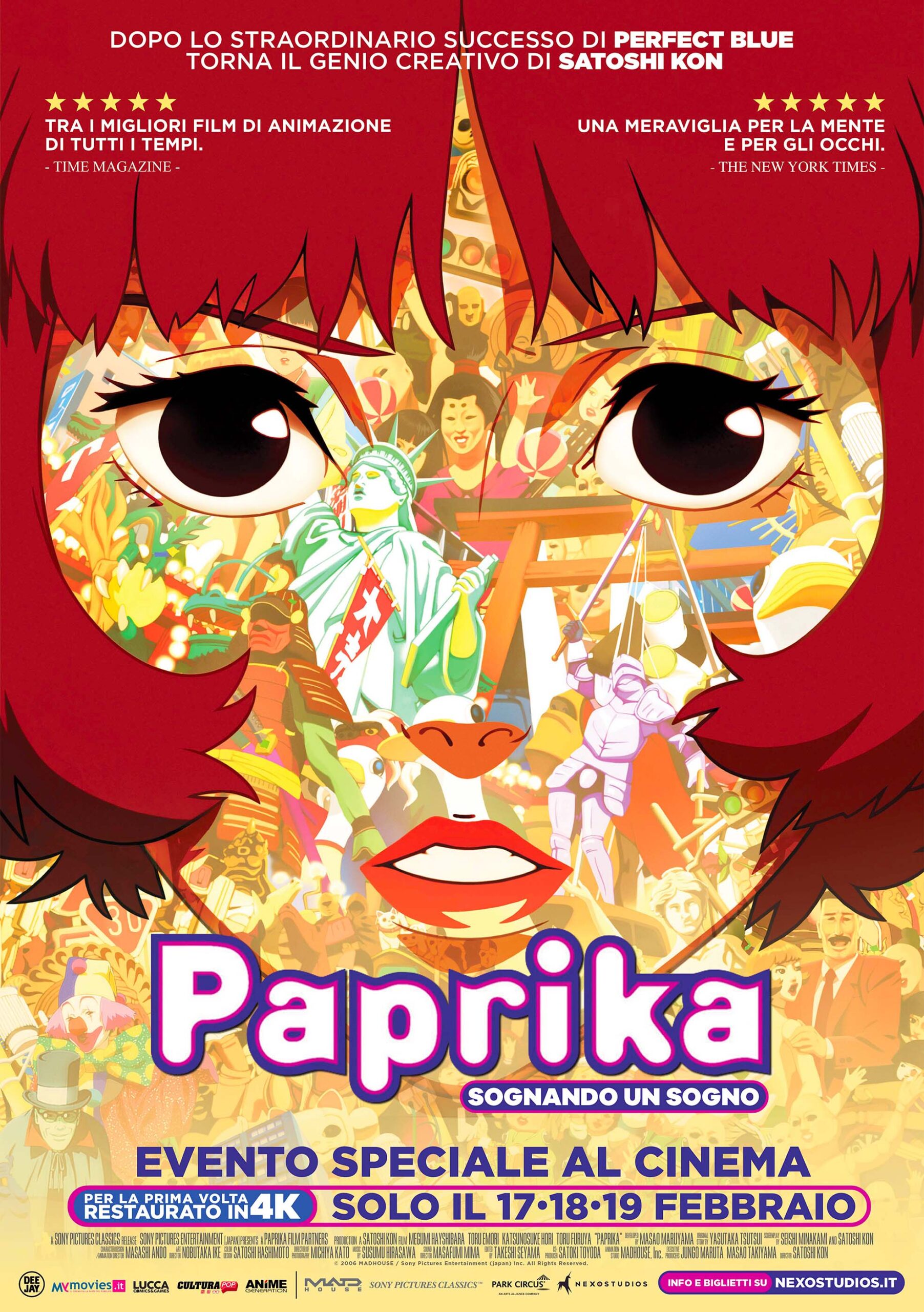 “PAPRIKA – SOGNANDO UN SOGNO” di Satoshi Kon dal 17 al 19 febbraio al cinema