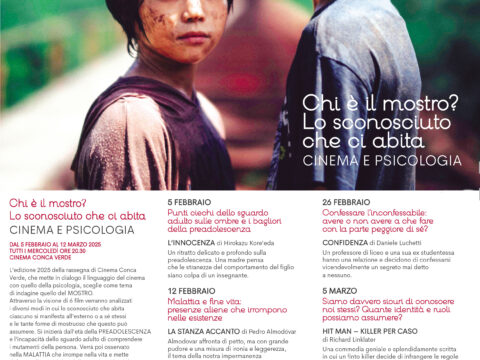 Cinema e psicologia: Chi è il mostro? il tema del mostruoso al centro della nuova edizione della rassegna di film