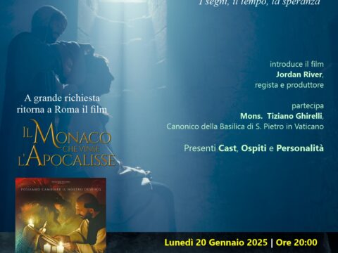 Giubileo e Cinema. Evento a Roma con proiezione speciale del film "Il Monaco che vinse l’Apocalisse"