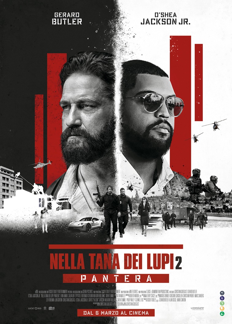 Nella tana dei lupi 2 - Pantera, tornano Gerard Butler e O’Shea Jackson Jr. dal 6 marzo al cinema con Lucky Red