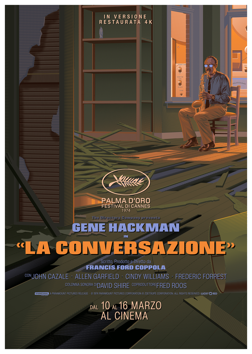 'La Conversazione' di Francis Ford Coppola di nuovo al cinema dal 10 al 16 marzo